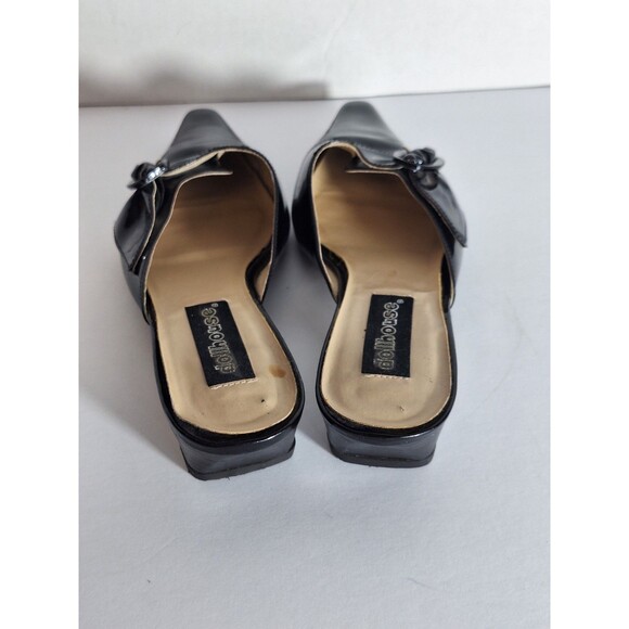 Vintage Y2K Dollhouse Darby Patent Leather Pointed Toe Mules Sz 9M Witchy Gothic - Picture 5 of 12
